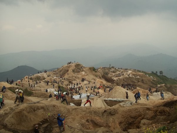 Coltan mines in the Rubaya area, DRC