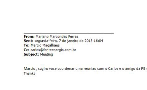 One email from Mariano Ferraz to a Trafigura colleague talked of their