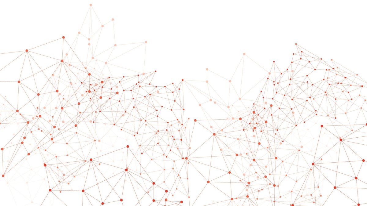 graphic illustration showing a complex network of nodes