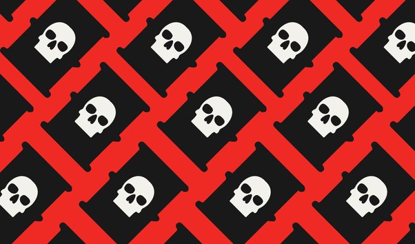 Graphic collage showing oil barrels and skull on the barrels