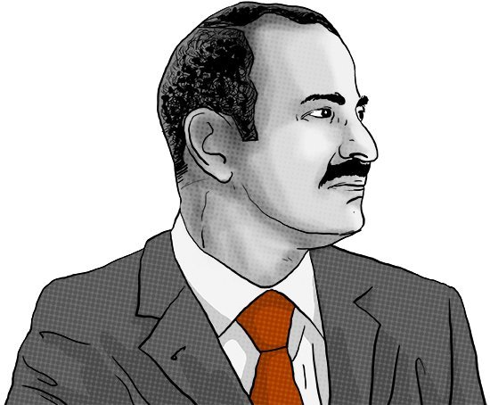 illustration of Hafez Makhlouf, head of the Damascus ‘Section 40’ of Syria’s infamous General Intelligence Directorate until late 2014