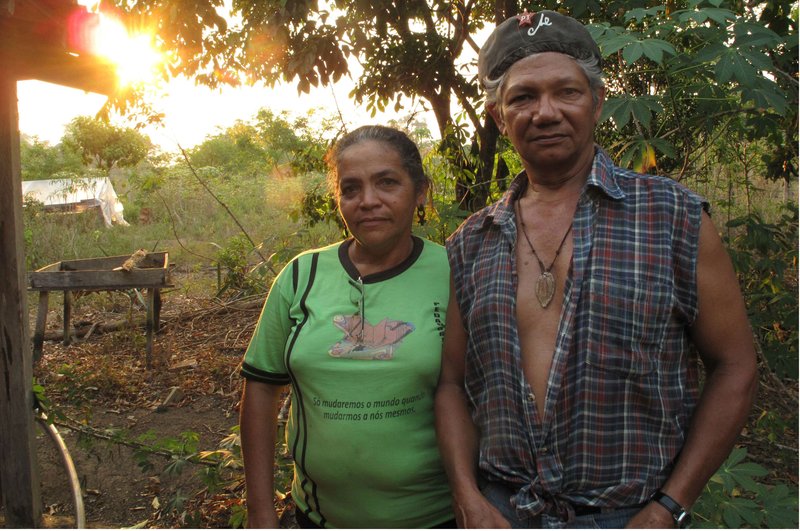 Rubber tapper José Cláudio Ribeiro da Silva and his wife Maria.