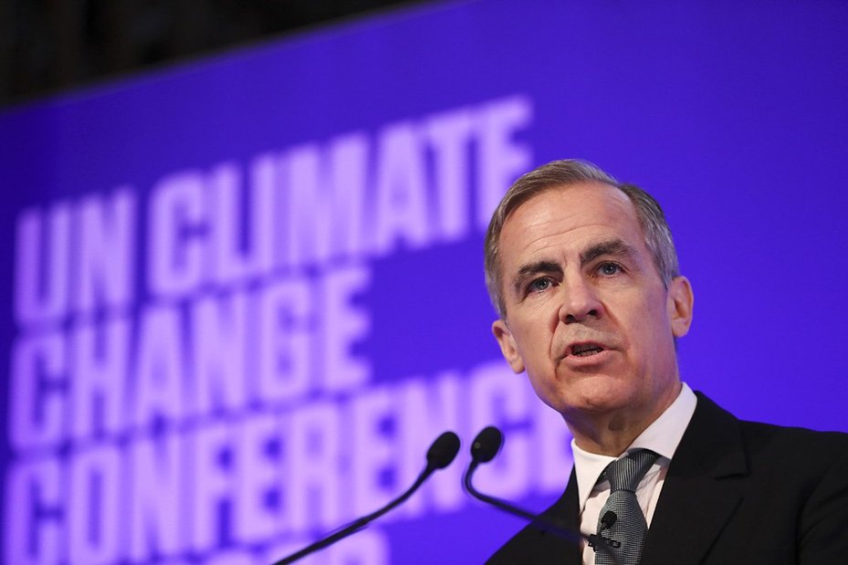 Mark Carney, former governor of the Bank of England, speaks at the launch of the COP26 Private Finance Agenda in 2020 in London
