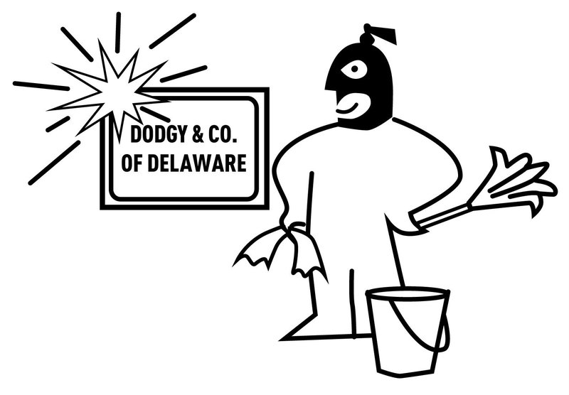 illustration of person cleaning screen