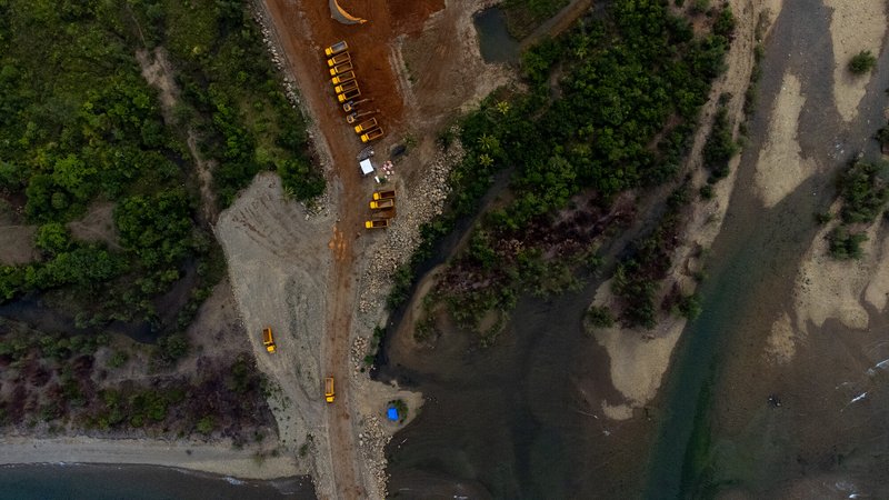 Mining site in the island of Sibuyan, Romblon