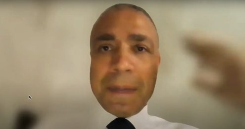 screenshot of video call with cop29 ceo elnur solnatov