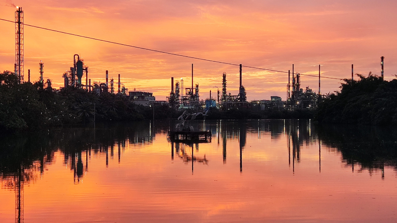 The Ecopetrol oil refinery in the city of Barrancabermeja